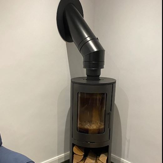 Contemporary fire for a modern house